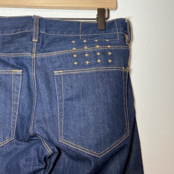 Ksubi Dee Dee Jeans Raw Rinse Indigo Dark Wash Straight Leg Button Fly Size 31 - Picture 6 of 10